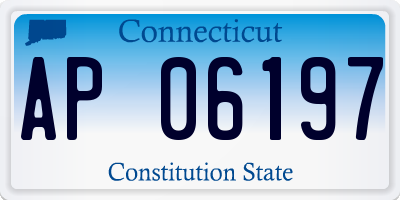 CT license plate AP06197