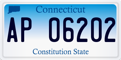 CT license plate AP06202