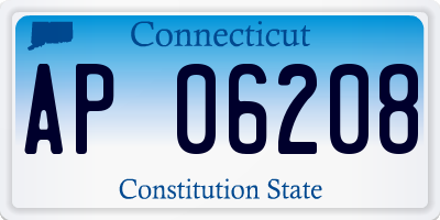 CT license plate AP06208