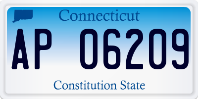 CT license plate AP06209