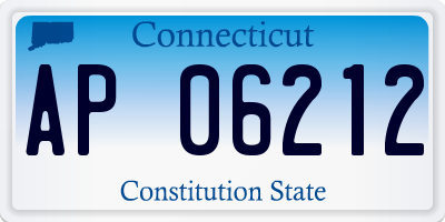 CT license plate AP06212