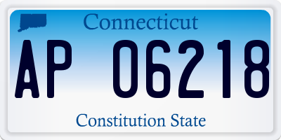 CT license plate AP06218