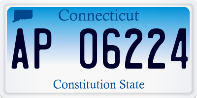 CT license plate AP06224