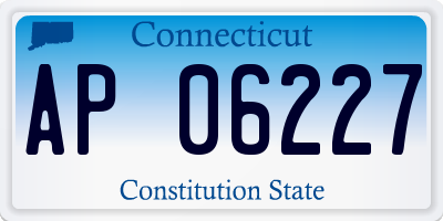CT license plate AP06227