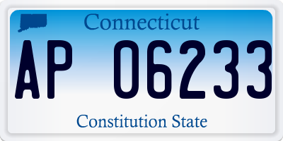 CT license plate AP06233