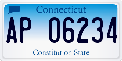 CT license plate AP06234