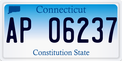 CT license plate AP06237