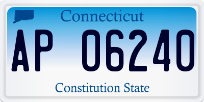 CT license plate AP06240