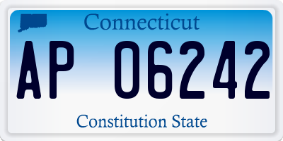 CT license plate AP06242