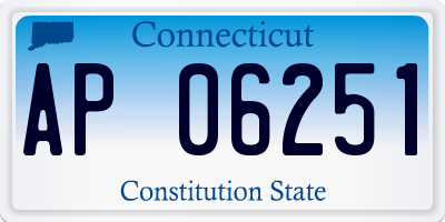 CT license plate AP06251