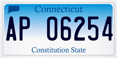 CT license plate AP06254