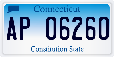 CT license plate AP06260