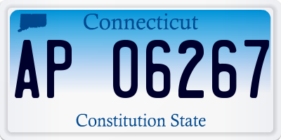 CT license plate AP06267