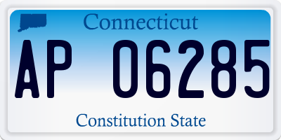 CT license plate AP06285