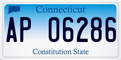 CT license plate AP06286