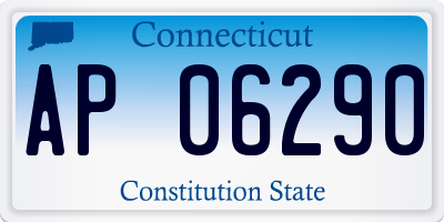 CT license plate AP06290