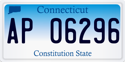 CT license plate AP06296