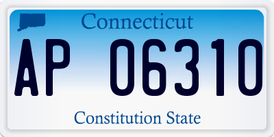 CT license plate AP06310