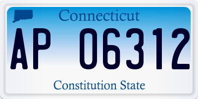 CT license plate AP06312