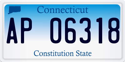 CT license plate AP06318
