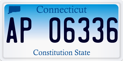 CT license plate AP06336