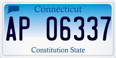 CT license plate AP06337