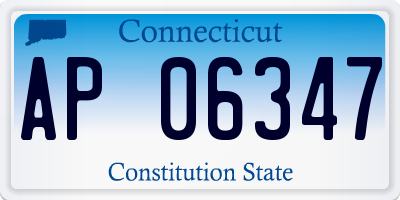 CT license plate AP06347
