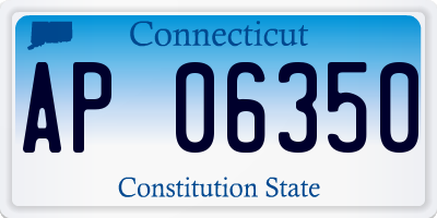 CT license plate AP06350