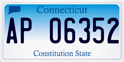 CT license plate AP06352