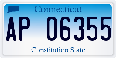 CT license plate AP06355
