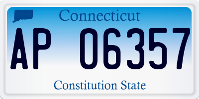 CT license plate AP06357