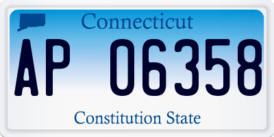 CT license plate AP06358