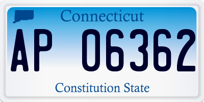 CT license plate AP06362