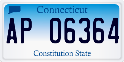 CT license plate AP06364
