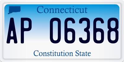 CT license plate AP06368