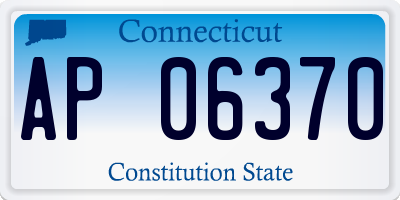 CT license plate AP06370