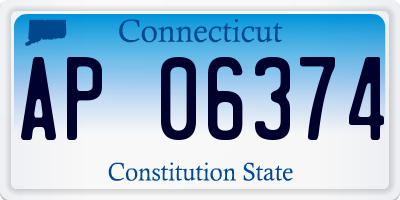 CT license plate AP06374
