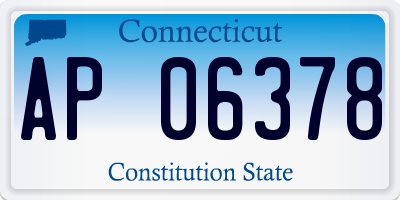 CT license plate AP06378