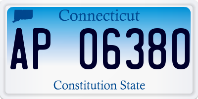 CT license plate AP06380