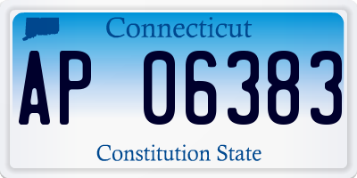 CT license plate AP06383