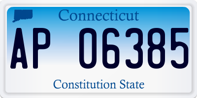 CT license plate AP06385