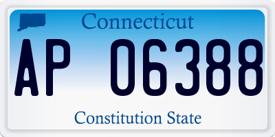 CT license plate AP06388