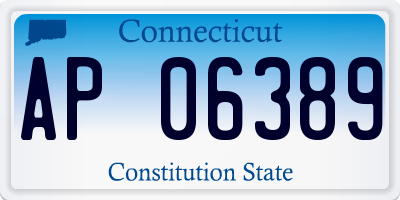 CT license plate AP06389