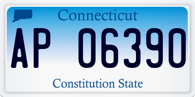 CT license plate AP06390