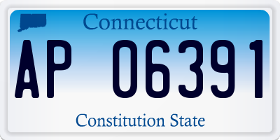CT license plate AP06391