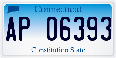 CT license plate AP06393