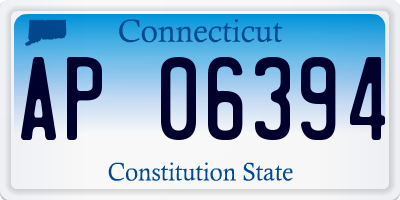 CT license plate AP06394