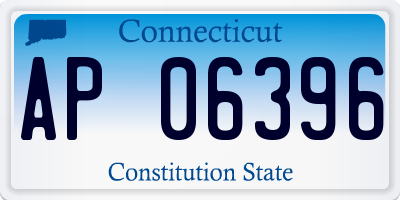 CT license plate AP06396