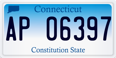 CT license plate AP06397