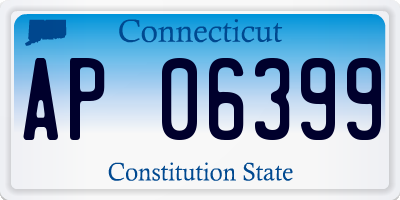 CT license plate AP06399